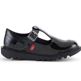 Kickers Kick T-Bar Patent Leather Children Shoes Kickers